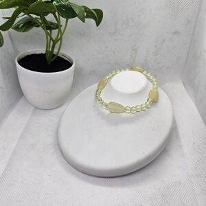 Chic Yellow Beaded Bracelet